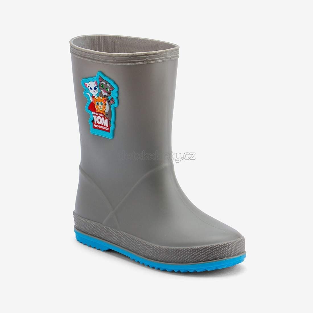 Dětské holinky Coqui 8505 Mid.grey/New Blue Velikost: 24 - náhled 2