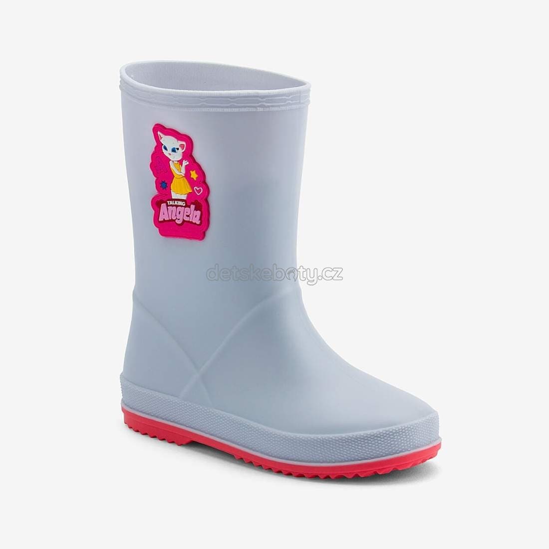 Dětské holinky Coqui 8505 Khaki grey/New Rouge Velikost: 24 - náhled 2