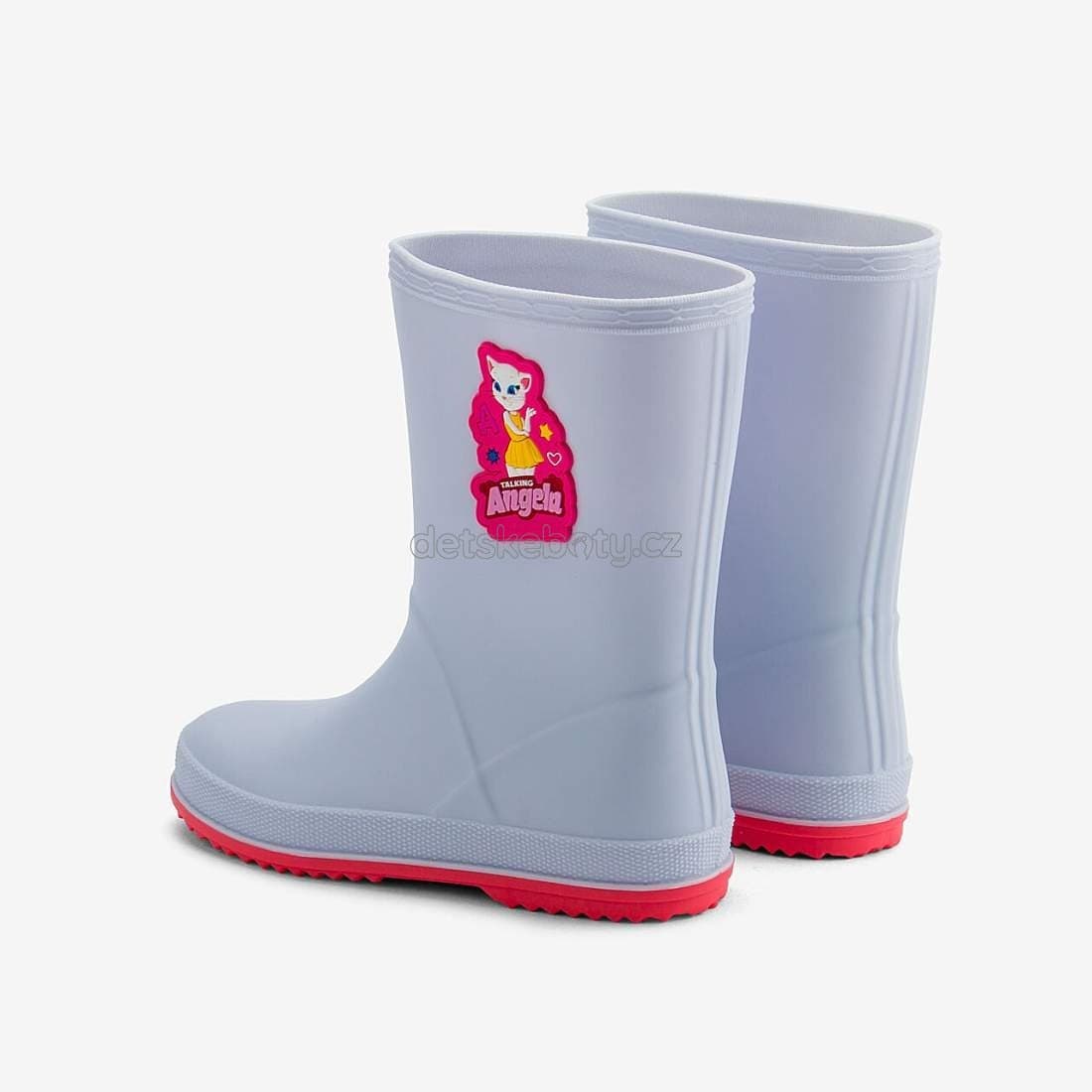 Dětské holinky Coqui 8505 Khaki grey/New Rouge Velikost: 24 - náhled 3
