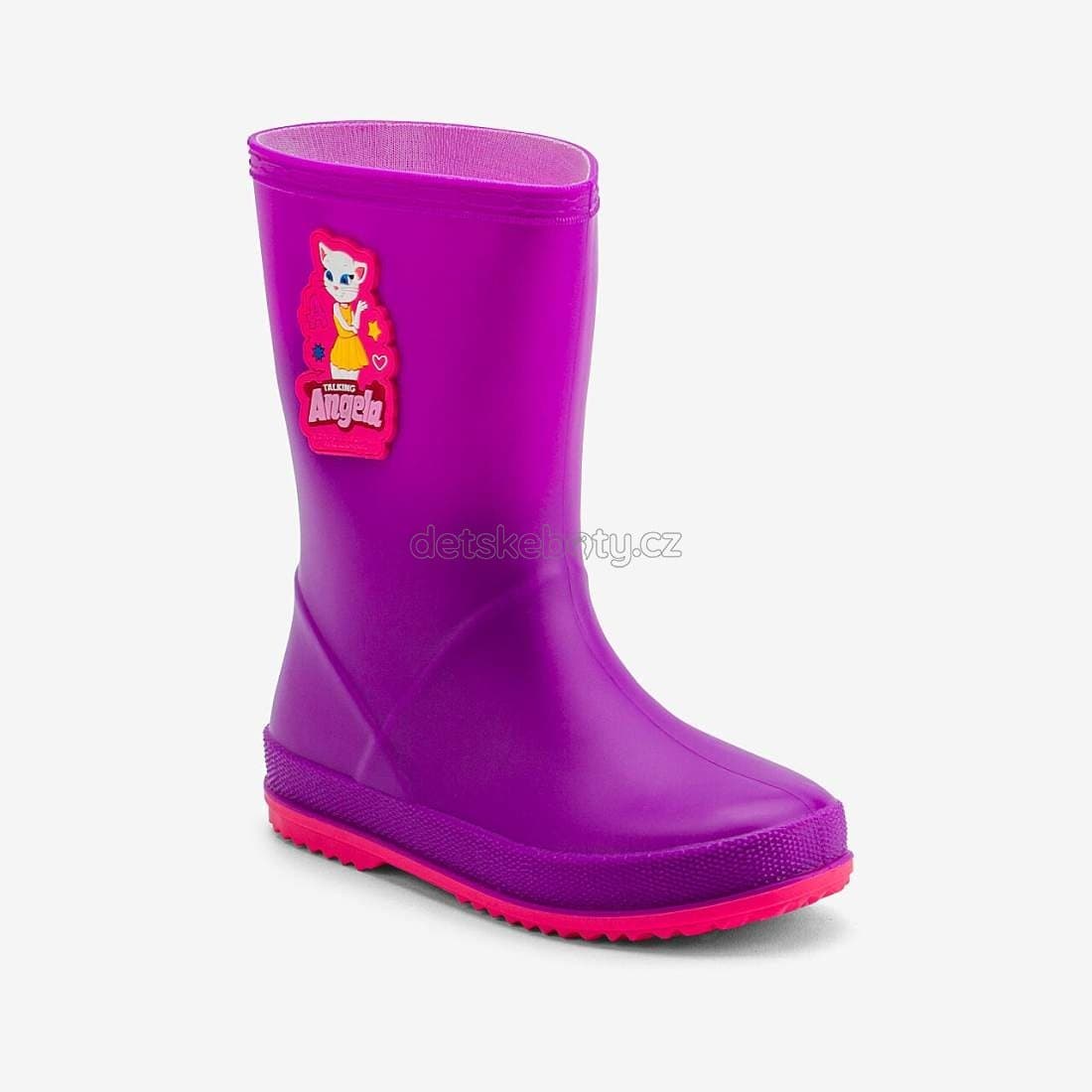 Dětské holinky Coqui 8505 Purple/Fuchsia Velikost: 24 - náhled 2