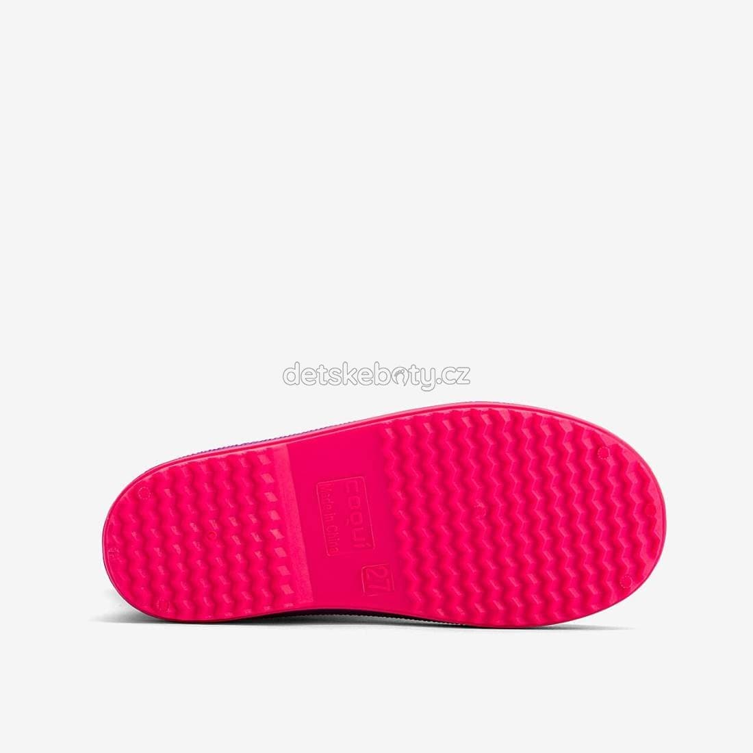 Dětské holinky Coqui 8505 Purple/Fuchsia Velikost: 24 - náhled 4
