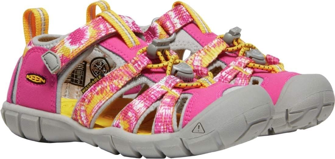 Dětské sandály Keen Seacamp II CNX YOUTH multi/keen yellow Velikost: 36 - náhled 4