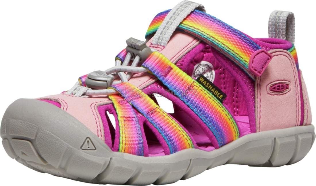 Dětské sandály Keen Seacamp II CNX YOUTH rainbow/festival fuchsia Velikost: 38 - náhled 2