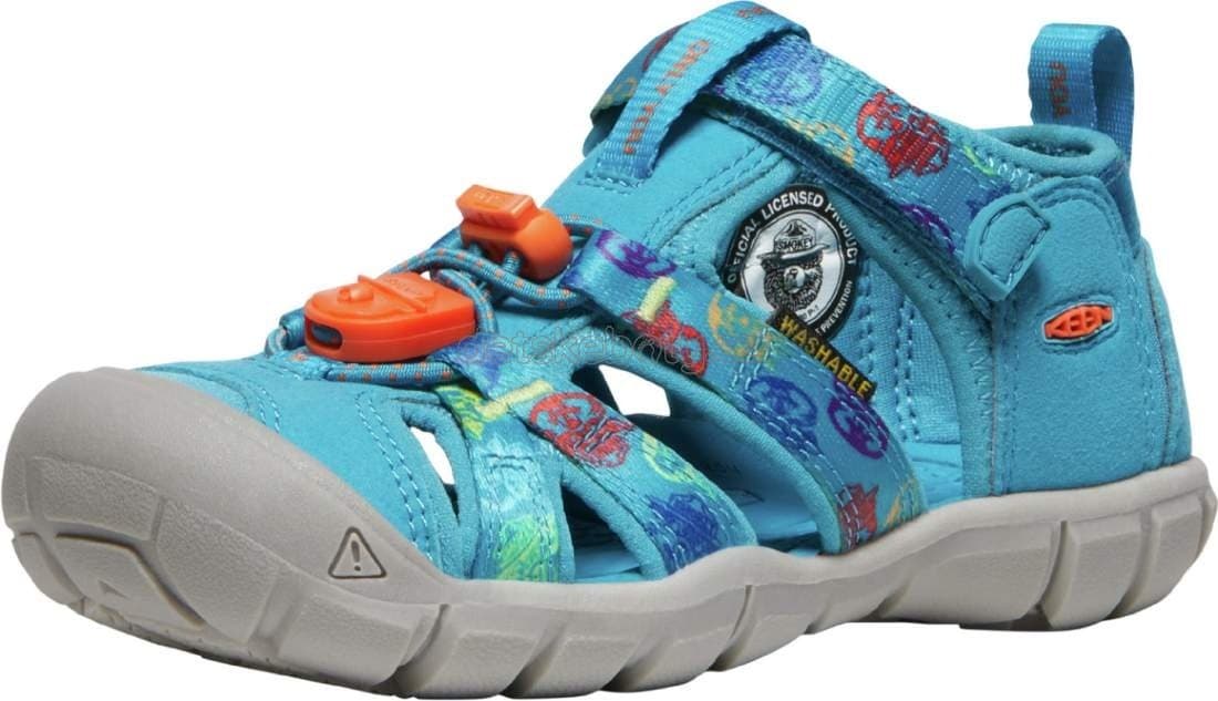 Dětské sandály Keen Seacamp II CNX YOUTH smokey bear/fjord blue Velikost: 37 - náhled 2