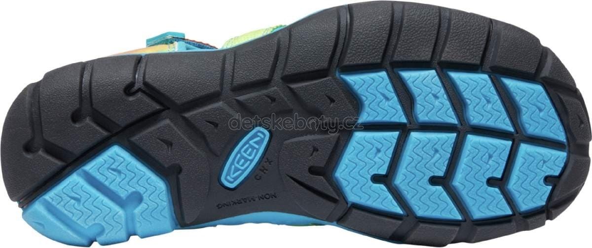 Dětské sandály Keen Seacamp II CNX YOUTH vivid blue/original tie dye Velikost: 39 - náhled 2