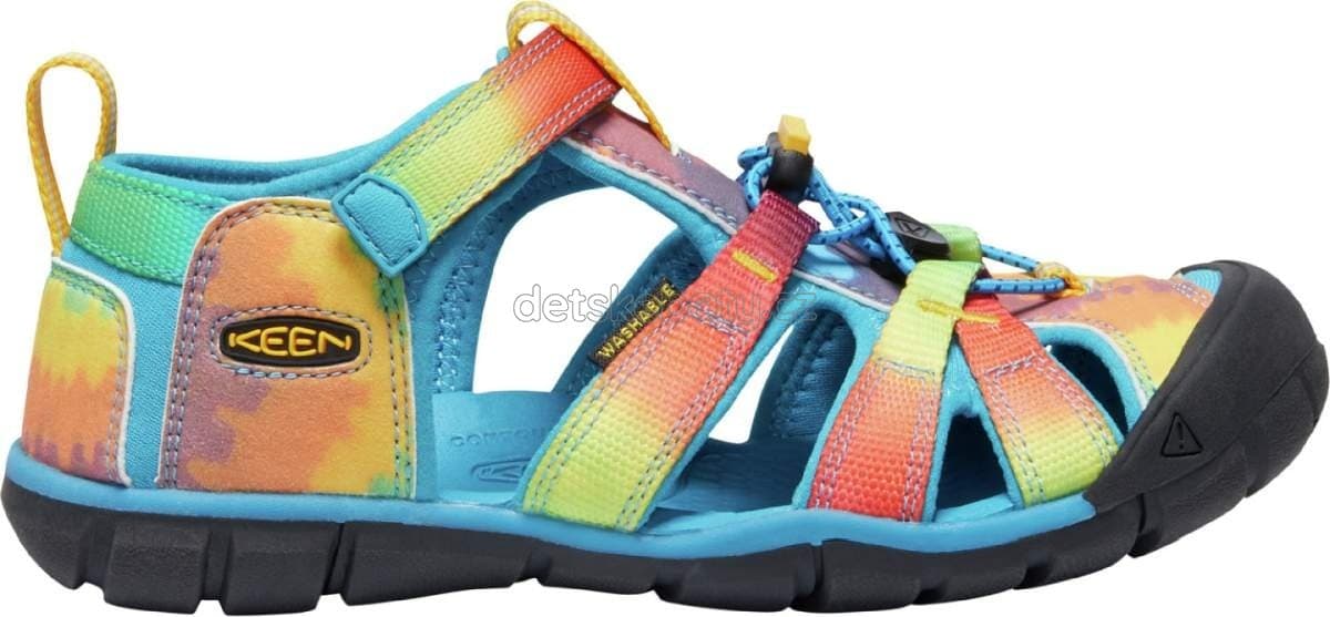 Dětské sandály Keen Seacamp II CNX YOUTH vivid blue/original tie dye Velikost: 39 - náhled 5