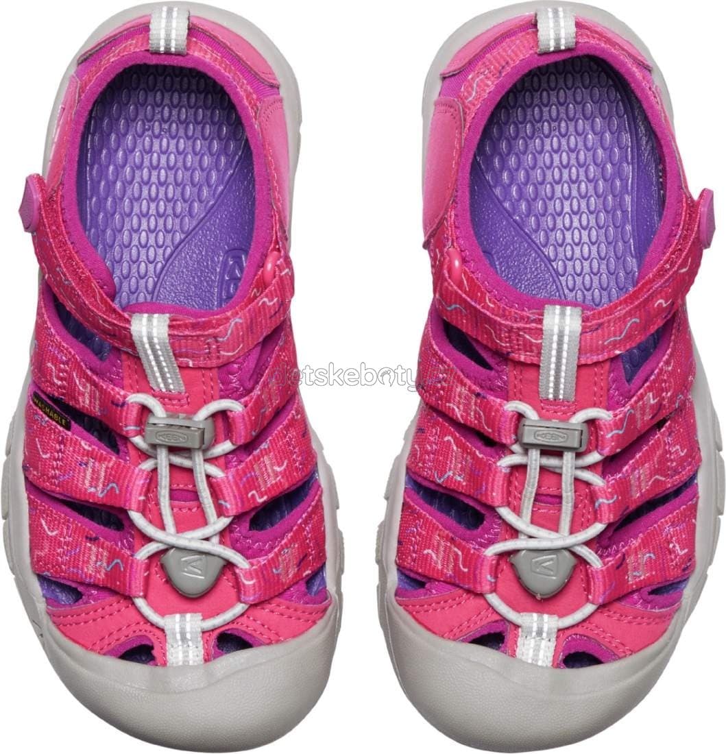 Dětské sandály Keen Newport H2 YOUTH azalea/festival fuchsia Velikost: 34 - náhled 5