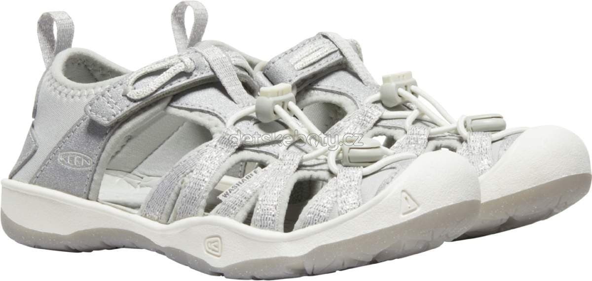 Dětské sandály Keen Moxie Sandal CHILDREN silver Velikost: 27-28 - náhled 4