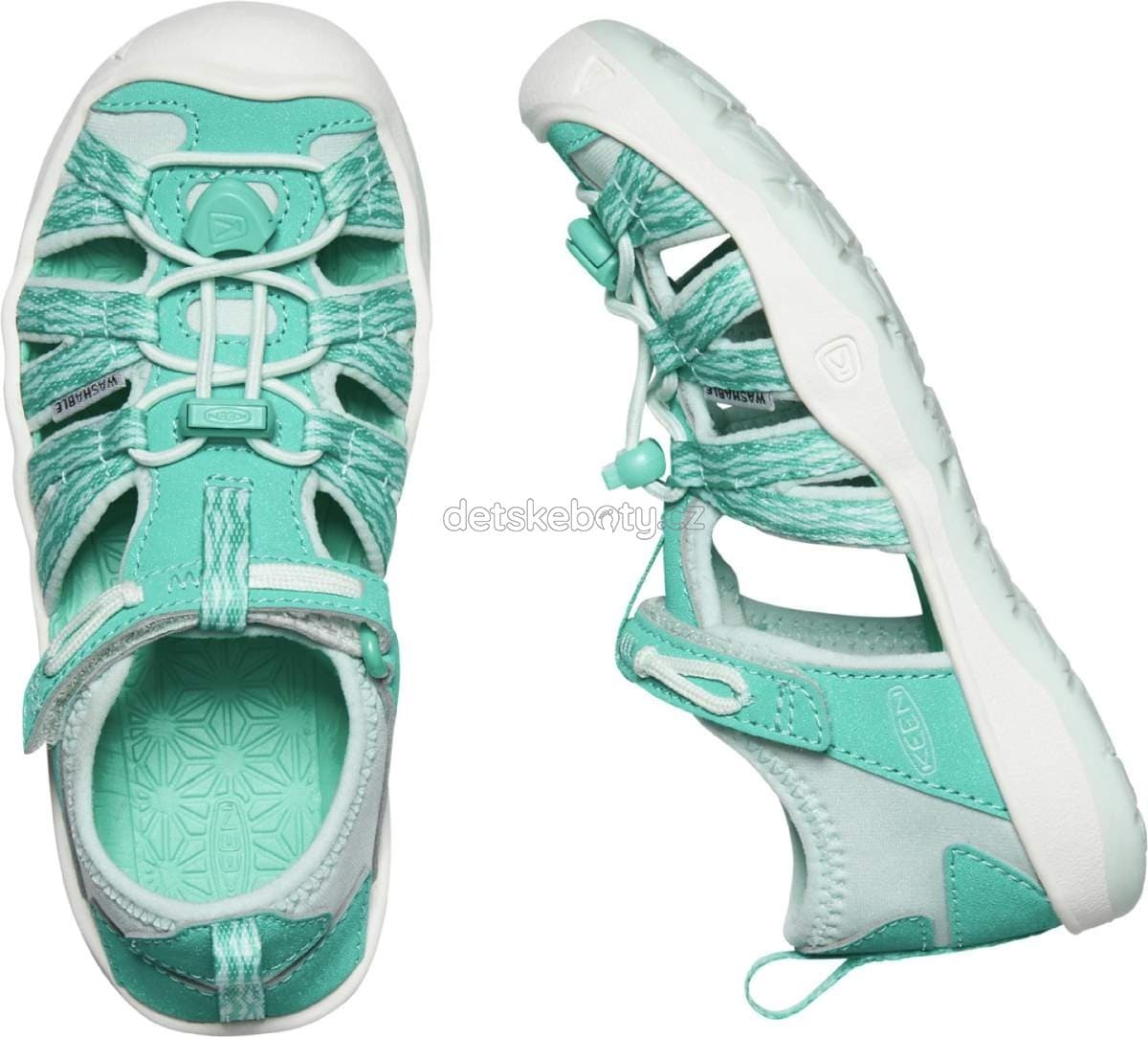 Dětské sandály Keen Moxie Sandal CHILDREN waterfall/blue glass Velikost: 27-28 - náhled 5