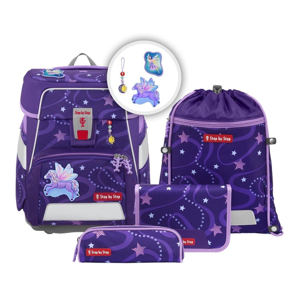 Školní aktovka SPACE pro prvňáčky - 5dílný set, Step by Step Pegas Emily, certifikát AGR - náhled 3