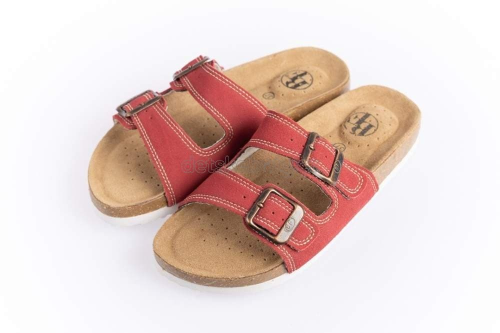 Domácí obuv Best Feet 213-15-99 červená Velikost: 42 - náhled 4