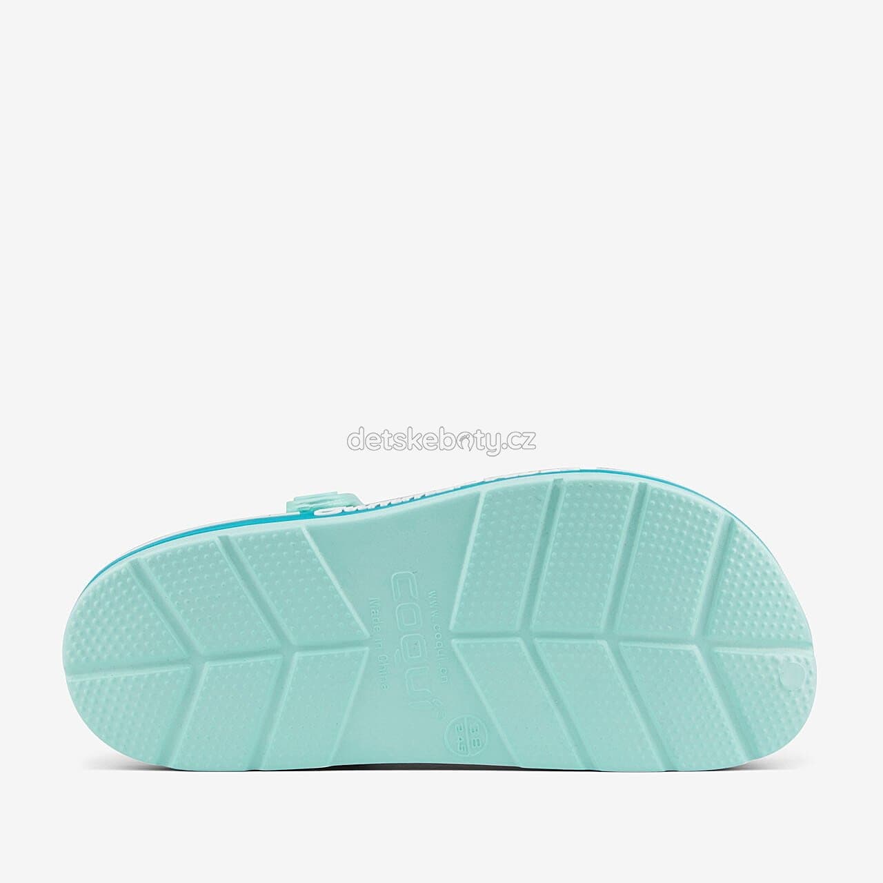 Dětské plážovky Coqui 6423 mint/turquoise summer Velikost: 24-25 - náhled 4