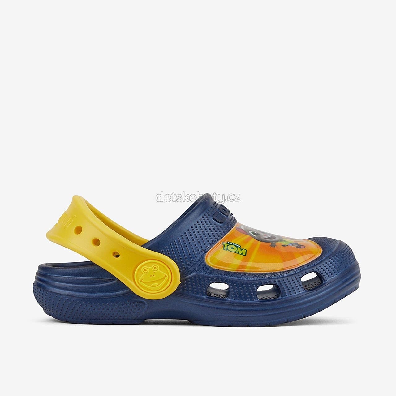 Dětské plážovky Coqui 9382 navy/yellow Velikost: 22-23 - náhled 2