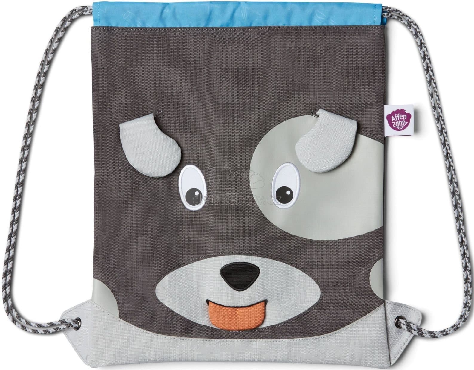 Dětský batůžek Affenzahn Kids Sportsbag Dog-grey - náhled 1