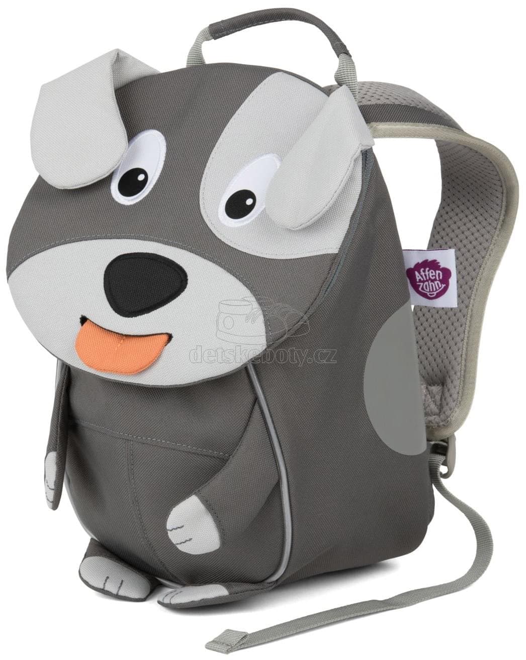 Batůžek pro nejmenší Affenzahn Small Friend Dog - grey - náhled 4