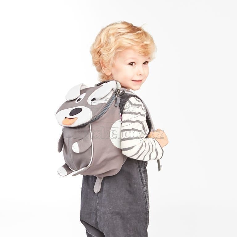 Batůžek pro nejmenší Affenzahn Small Friend Dog - grey - náhled 5