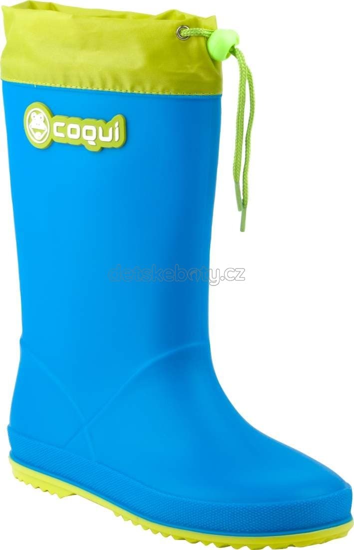 Dětské gumáky Coqui 8508 sea blue/citrus Velikost: 24 - náhled 1
