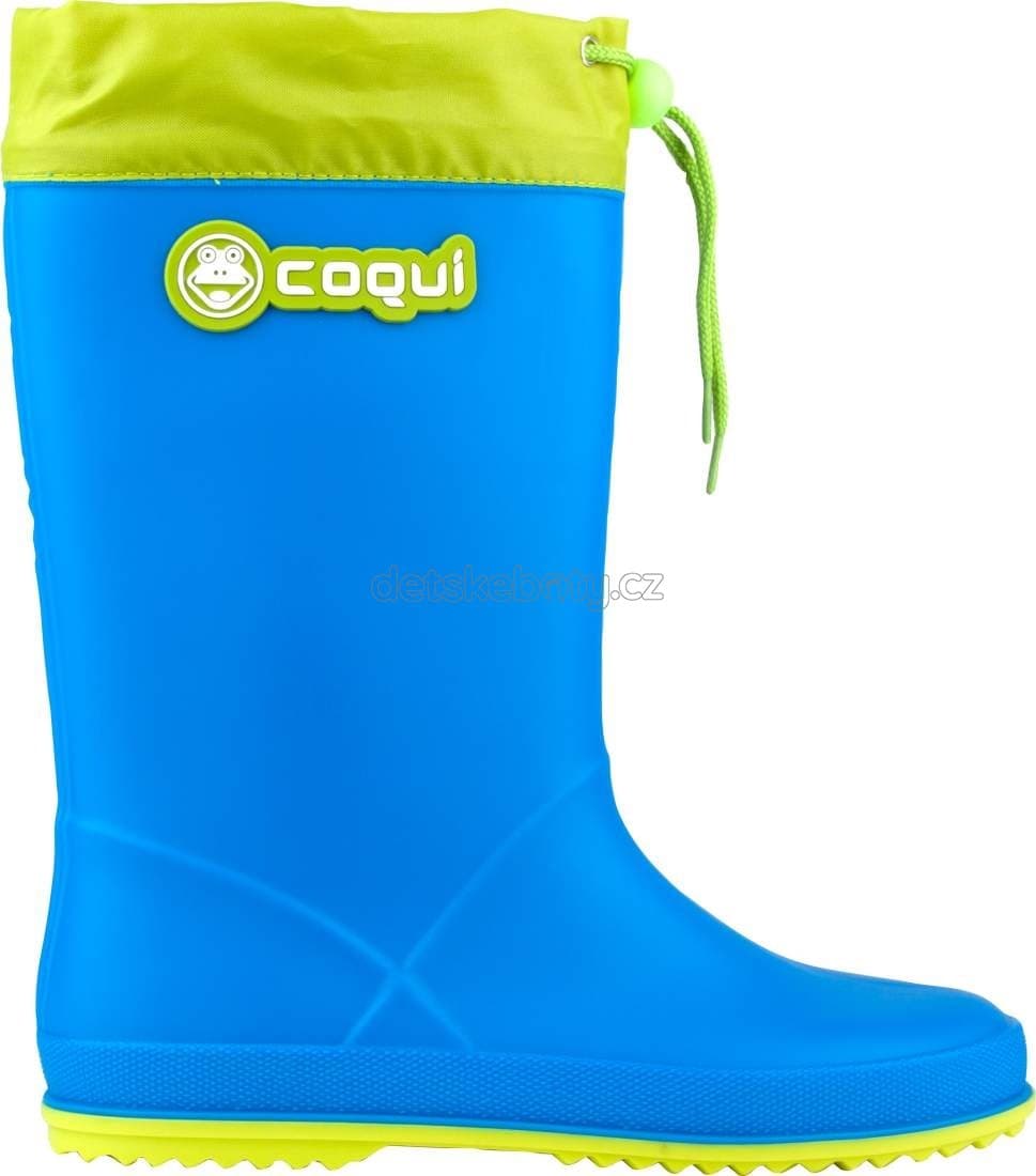 Dětské gumáky Coqui 8508 sea blue/citrus Velikost: 24 - náhled 2