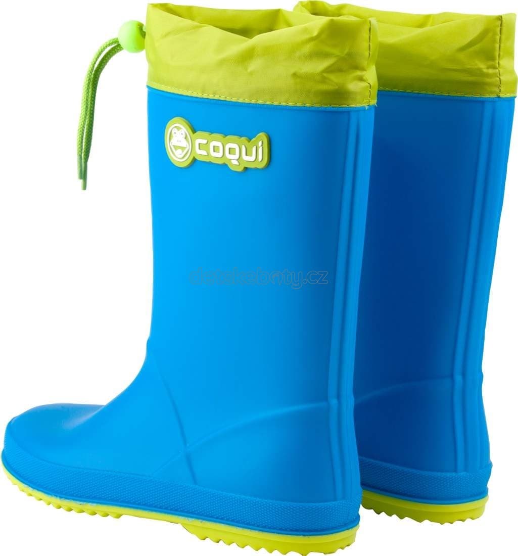 Dětské gumáky Coqui 8508 sea blue/citrus Velikost: 24 - náhled 3