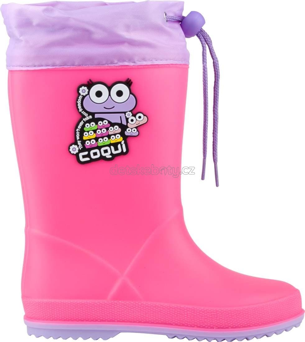 Dětské gumáky Coqui 8508 Lt.fuchsia/Lt.lila Velikost: 24 - náhled 2