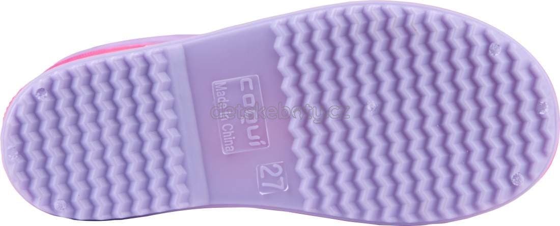 Dětské gumáky Coqui 8508 Lt.fuchsia/Lt.lila Velikost: 24 - náhled 3