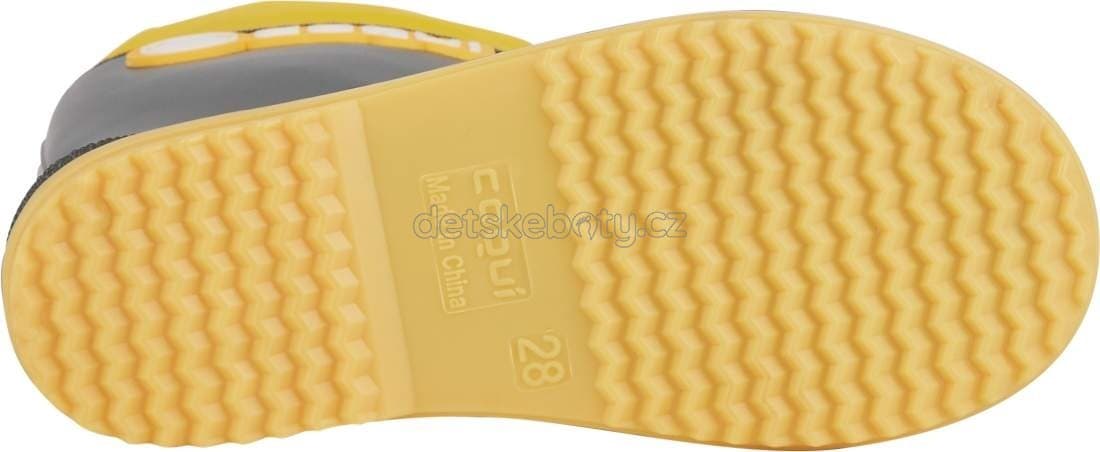 Dětské gumáky Coqui 8509 Antracit/Yellow Velikost: 30 - náhled 4