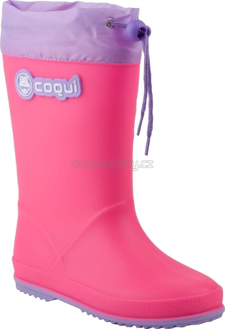 Dětské gumáky Coqui 8509 Lt.fuchsia/Lt.lila Velikost: 35 - náhled 1