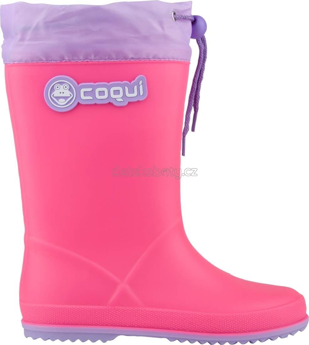 Dětské gumáky Coqui 8509 Lt.fuchsia/Lt.lila Velikost: 35 - náhled 2