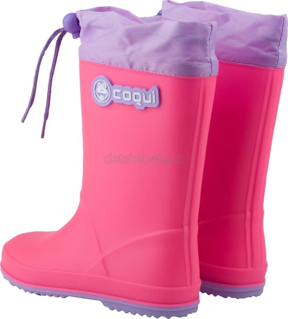 Dětské gumáky Coqui 8509 Lt.fuchsia/Lt.lila Velikost: 35 - náhled 3