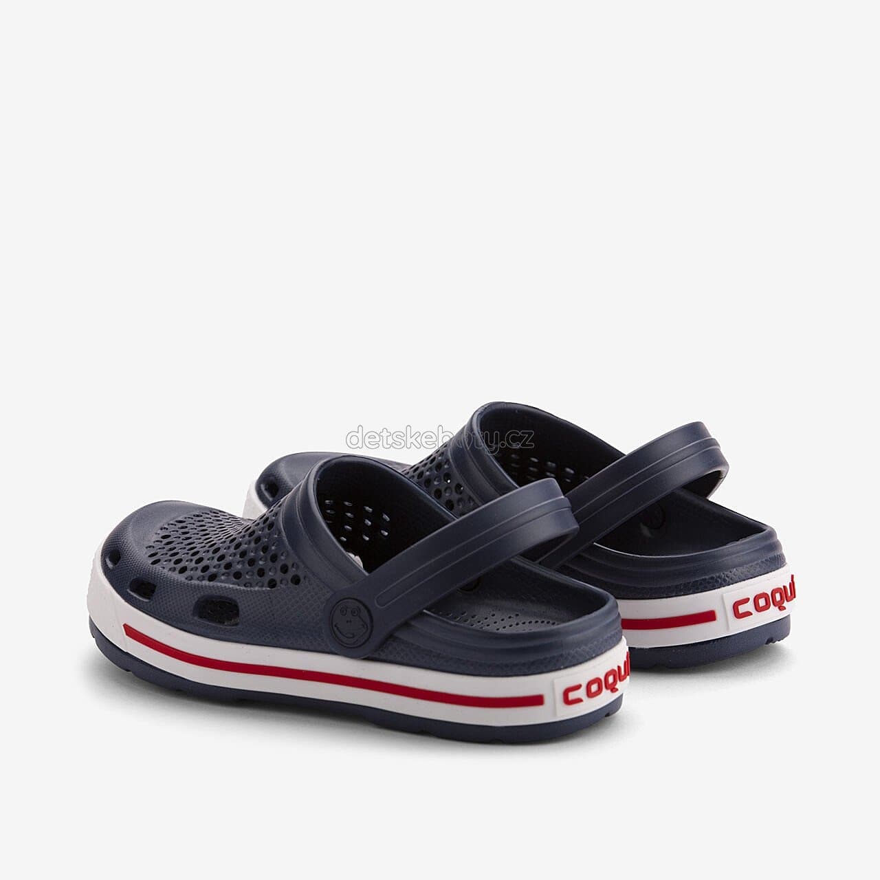 Dětské plážovky Coqui 6413 Navy/White Velikost: 36 - náhled 3