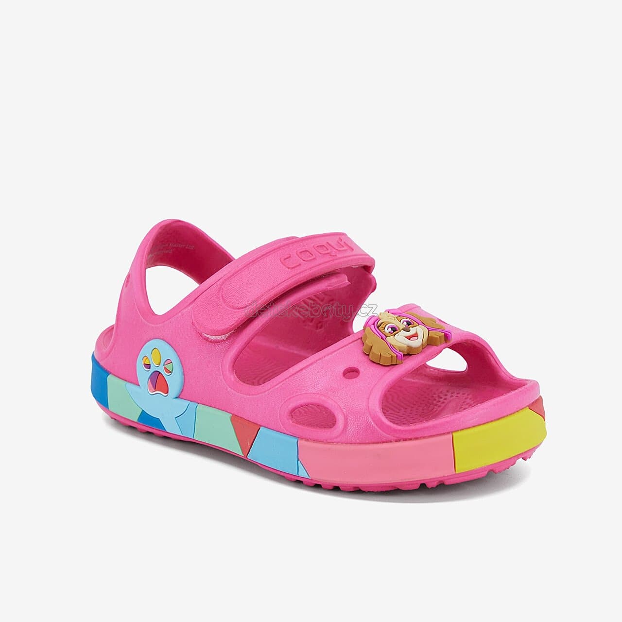 Dětské plážovky Coqui 8861 Lt.Fuchsia+Amulet Velikost: 25-26 - náhled 1