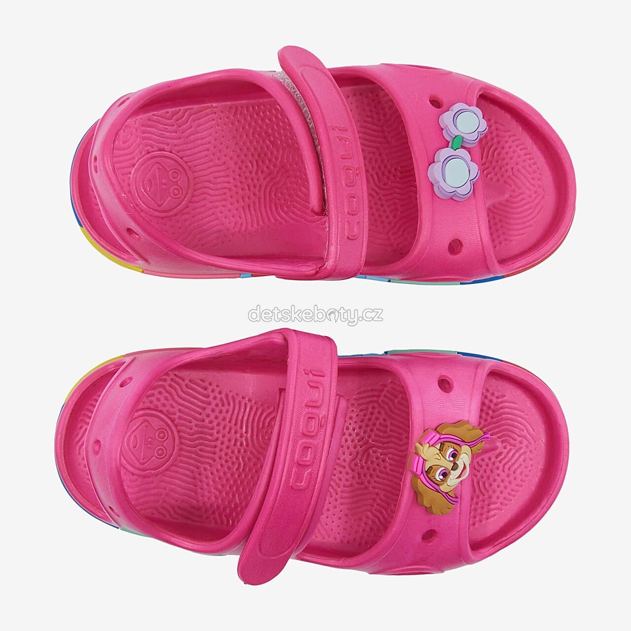 Dětské plážovky Coqui 8861 Lt.Fuchsia+Amulet Velikost: 25-26 - náhled 3
