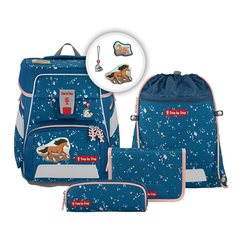 Školní aktovka SPACE pro prvňáčky - 5-dílný set, Step by Step Wild Horse Ronja, certifikát AGR - náhled 3