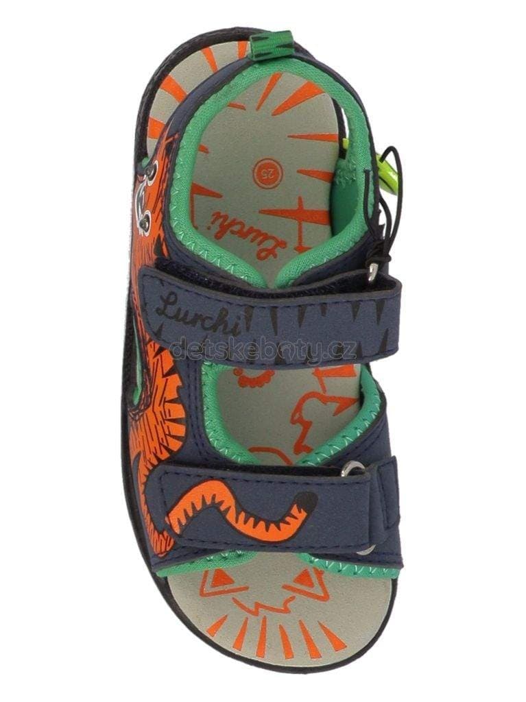 Dětské sandály Lurchi 74L1303004 navy green Velikost: 32 - náhled 5