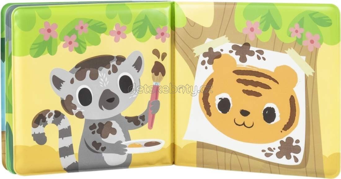 Knížka do vany Tiger Tribe Bath book messy jungle - náhled 2