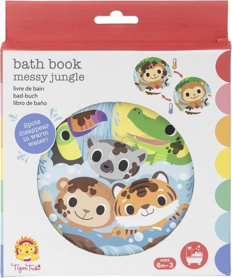 Knížka do vany Tiger Tribe Bath book messy jungle - náhled 3