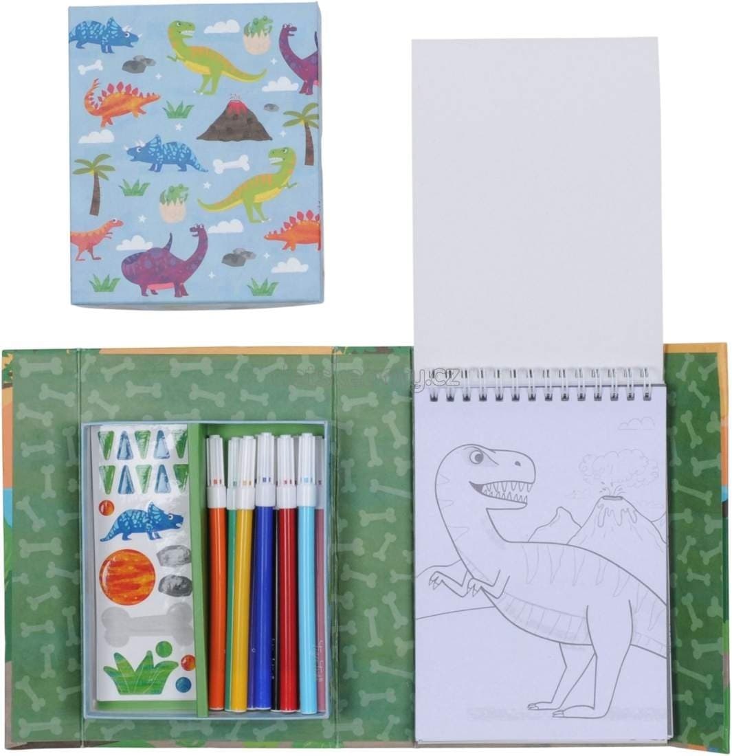 Omalovánky Tiger Tribe Colouring Set - Dinosaur - náhled 2