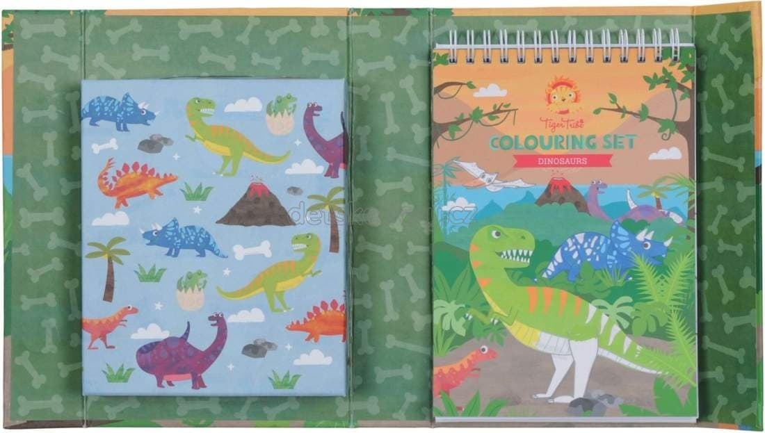 Omalovánky Tiger Tribe Colouring Set - Dinosaur - náhled 3
