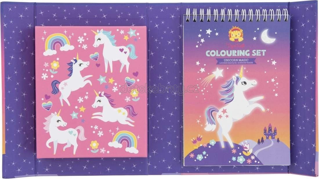 Omalovánky Tiger Tribe Colouring Set - Unicorn Magic - náhled 3