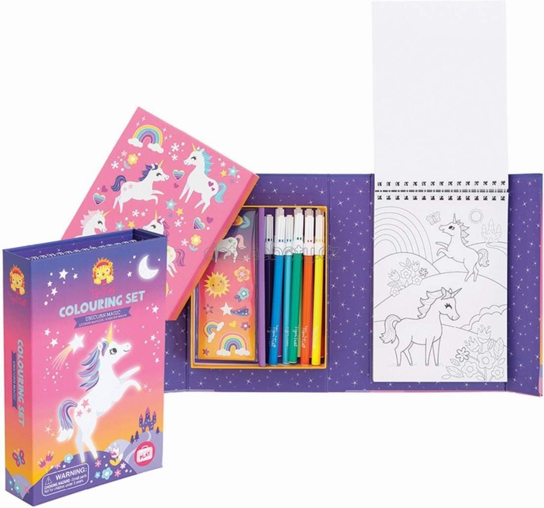Omalovánky Tiger Tribe Colouring Set - Unicorn Magic - náhled 4