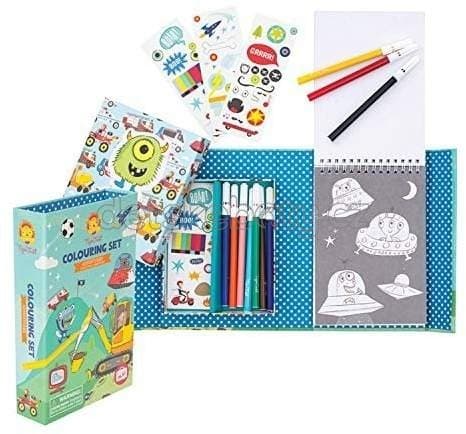 Omalovánky Tiger Tribe Colouring Set - Boys' Favourites - náhled 4