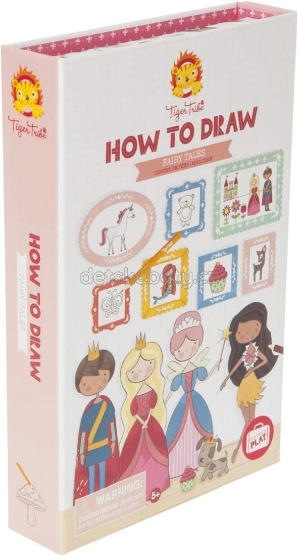 Kreativní sada Tiger Tribe How to Draw - Fairy Tales