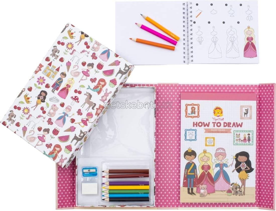 Kreativní sada Tiger Tribe How to Draw - Fairy Tales - náhled 3