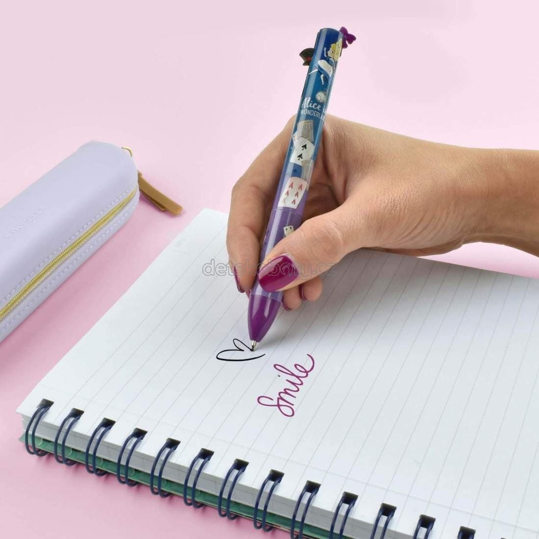Dvoubarevná propiska Legami Click&Clack Two Color Pen- Alice - náhled 3