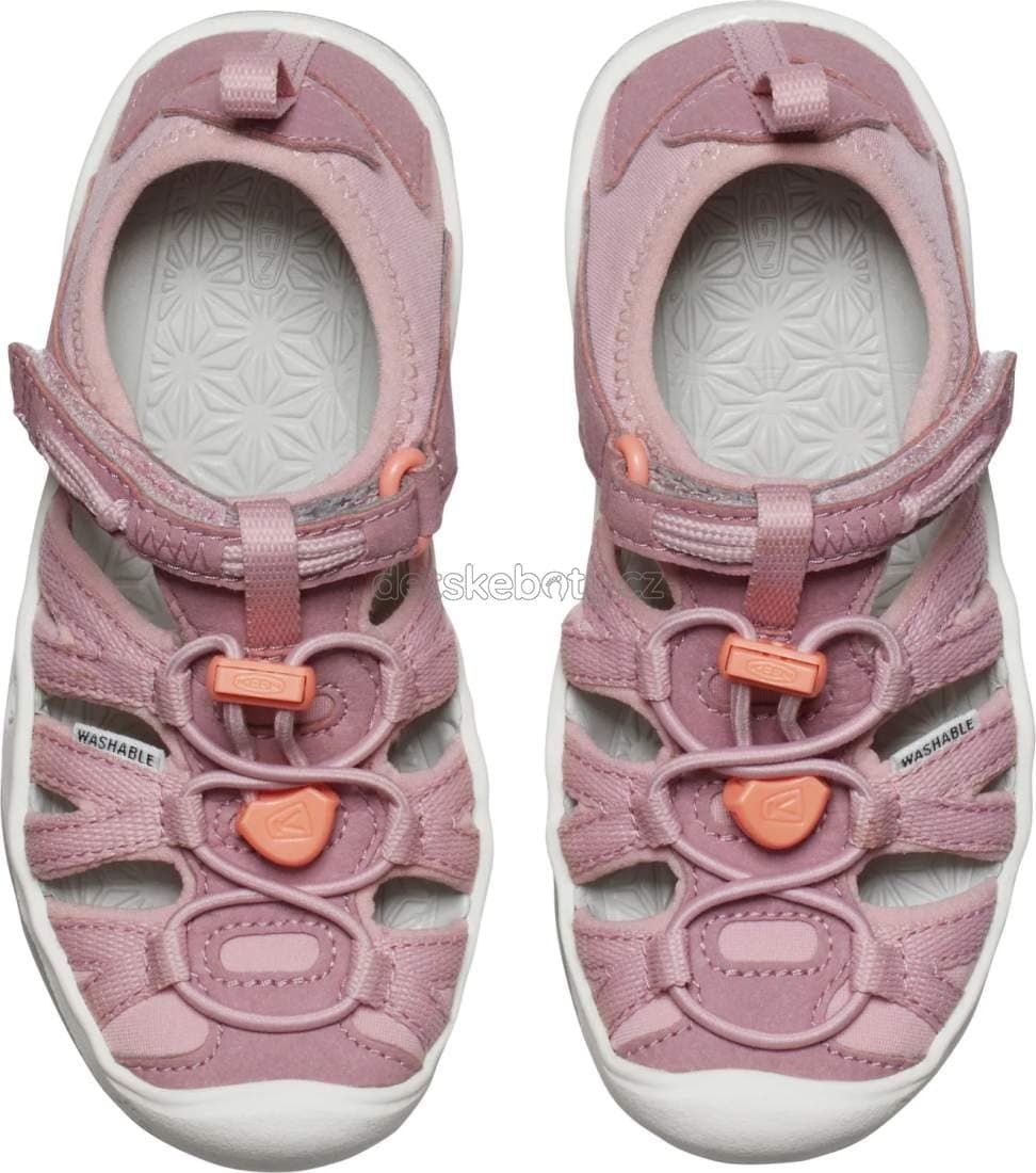 Dětské sandály Keen Moxie sandal children nostalgia rose/papaya punch Velikost: 29 - náhled 3