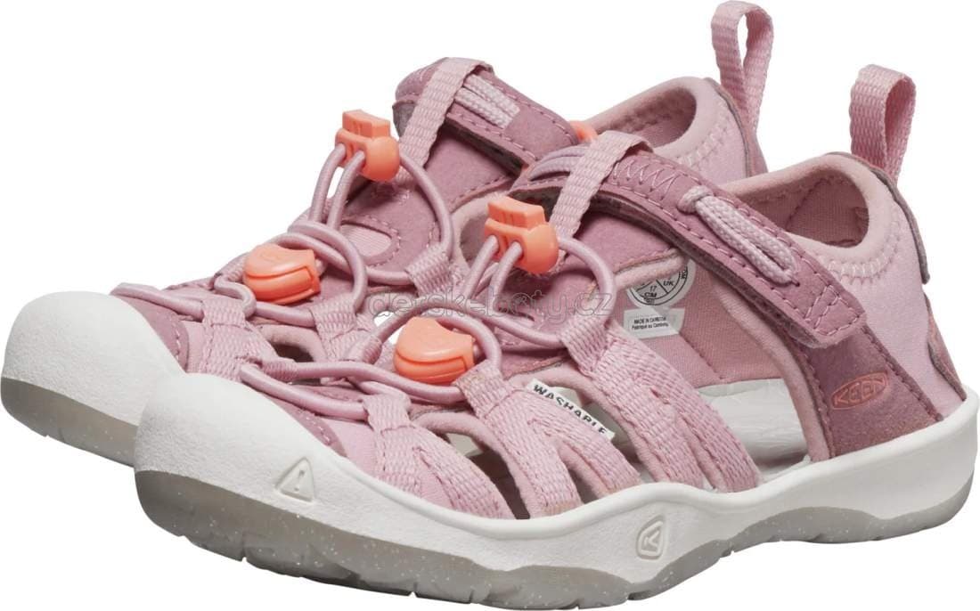 Dětské sandály Keen Moxie sandal children nostalgia rose/papaya punch Velikost: 29 - náhled 4