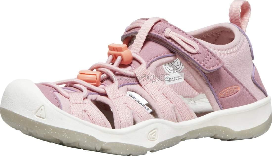 Dětské sandály Keen Moxie sandal youth nostalgia rose/papaya punch Velikost: 35 - náhled 2