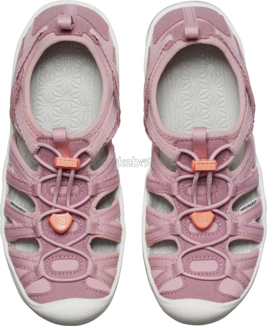 Dětské sandály Keen Moxie sandal youth nostalgia rose/papaya punch Velikost: 35 - náhled 3