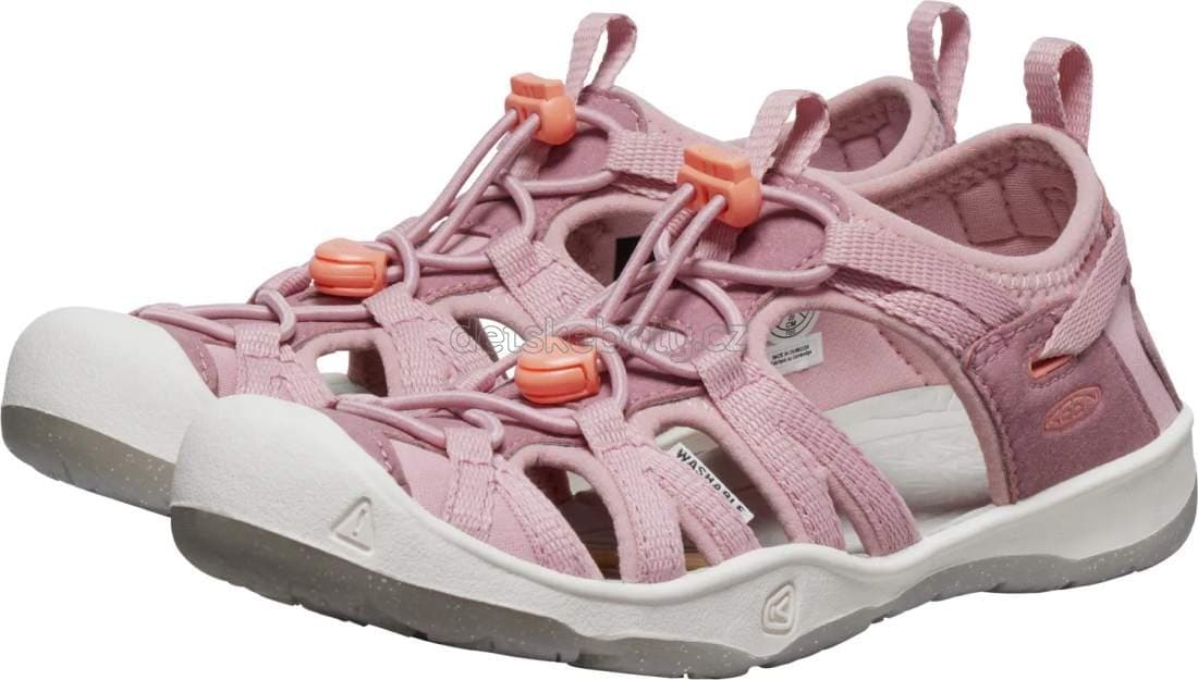 Dětské sandály Keen Moxie sandal youth nostalgia rose/papaya punch Velikost: 35 - náhled 4