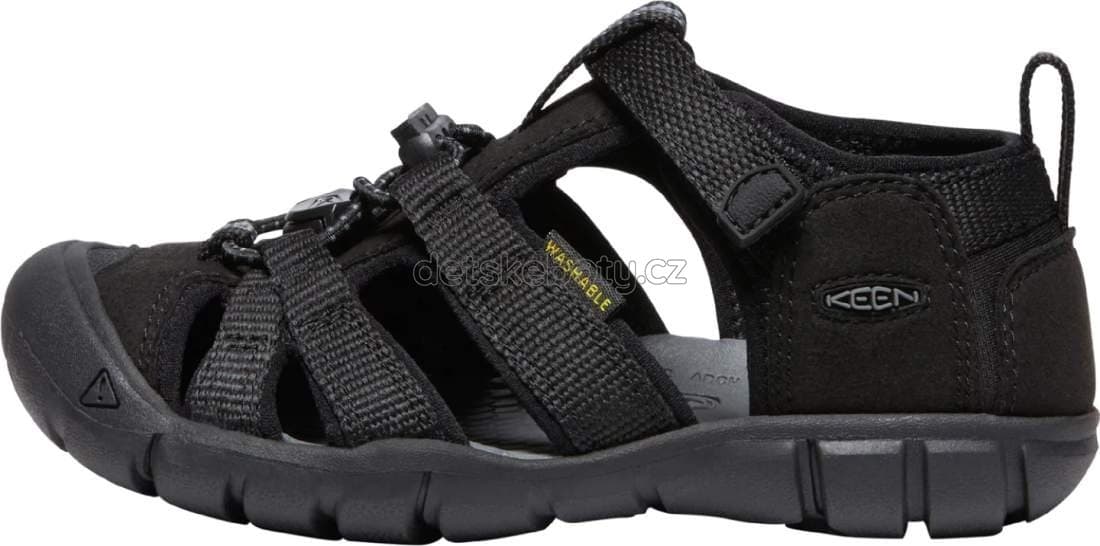 Dětské sandály Keen Seacamp II CNX children black/grey Velikost: 29 - náhled 3